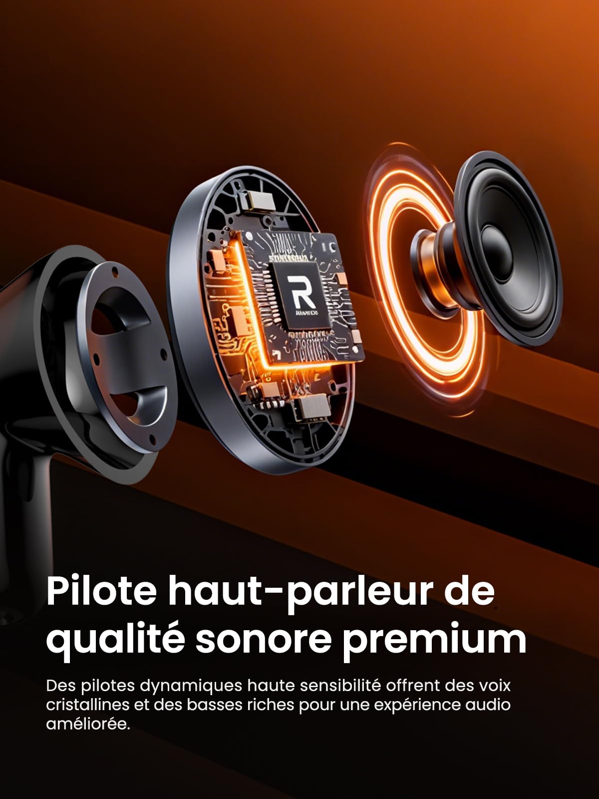 Écouteurs NE20 Traducteur Instantané Bluetooth 6.0 avec écran Tactile LCD, 6 Modes et 135 Langues