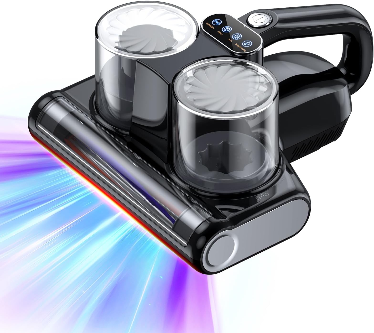 JPHYLL Mattress Vacuum Cleaner 16Kpa UV Lamp Mattress Cleaning Machine 500W Anti Dust Mite Bed Vacuum Cleaner with Ultrasound HEPA Filter Handheld Vacuum for Bed Sofa and Upholstery Black