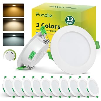 Fondiiz LED Recessed Spotlight 230 V Dimmable 5 W 68 mm Hole Size IP44 [Energy Class E]