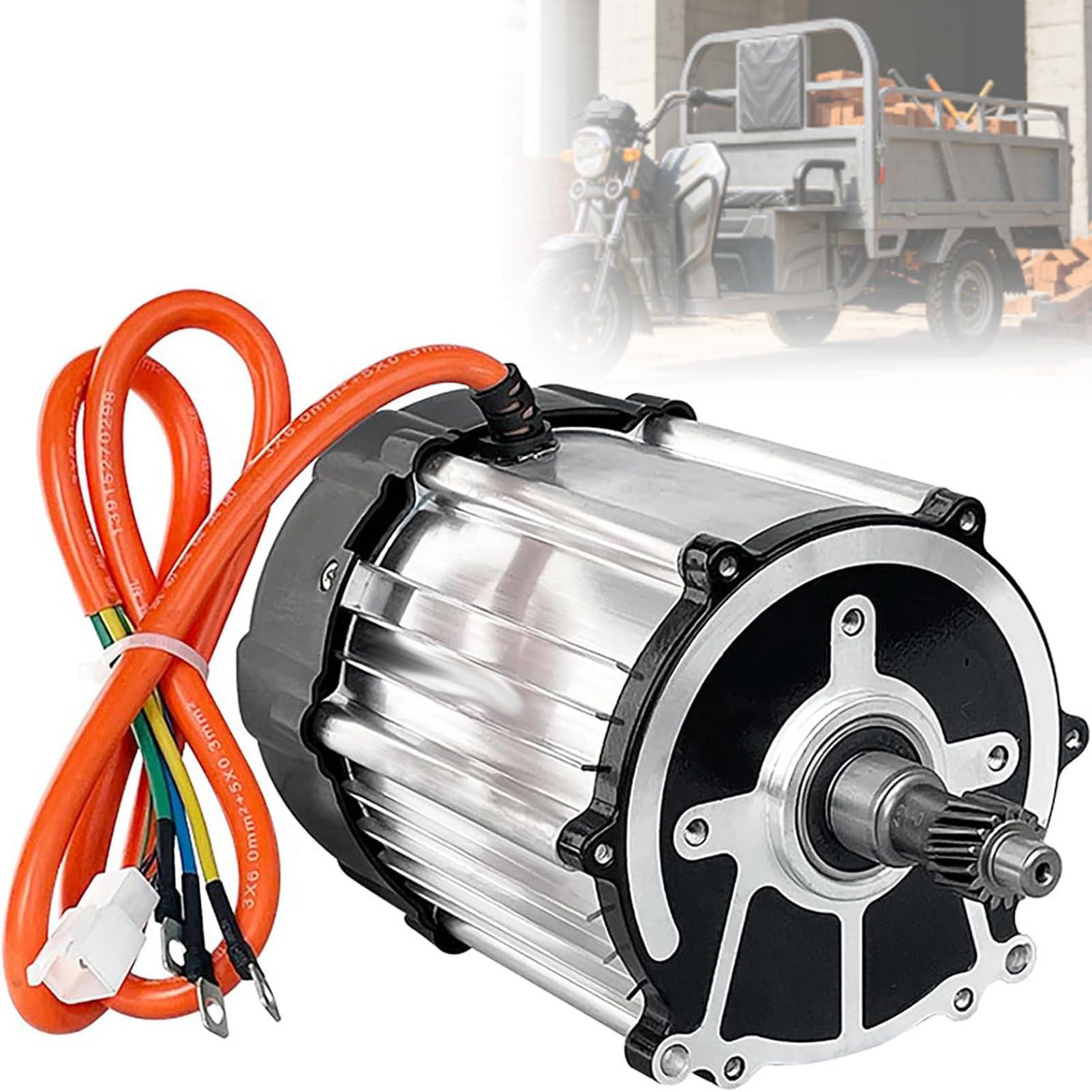 Zestaw Silnika Z Mechanizmem RóżNicowym Do Elektrycznego TróJkołOwca 48V-1000W