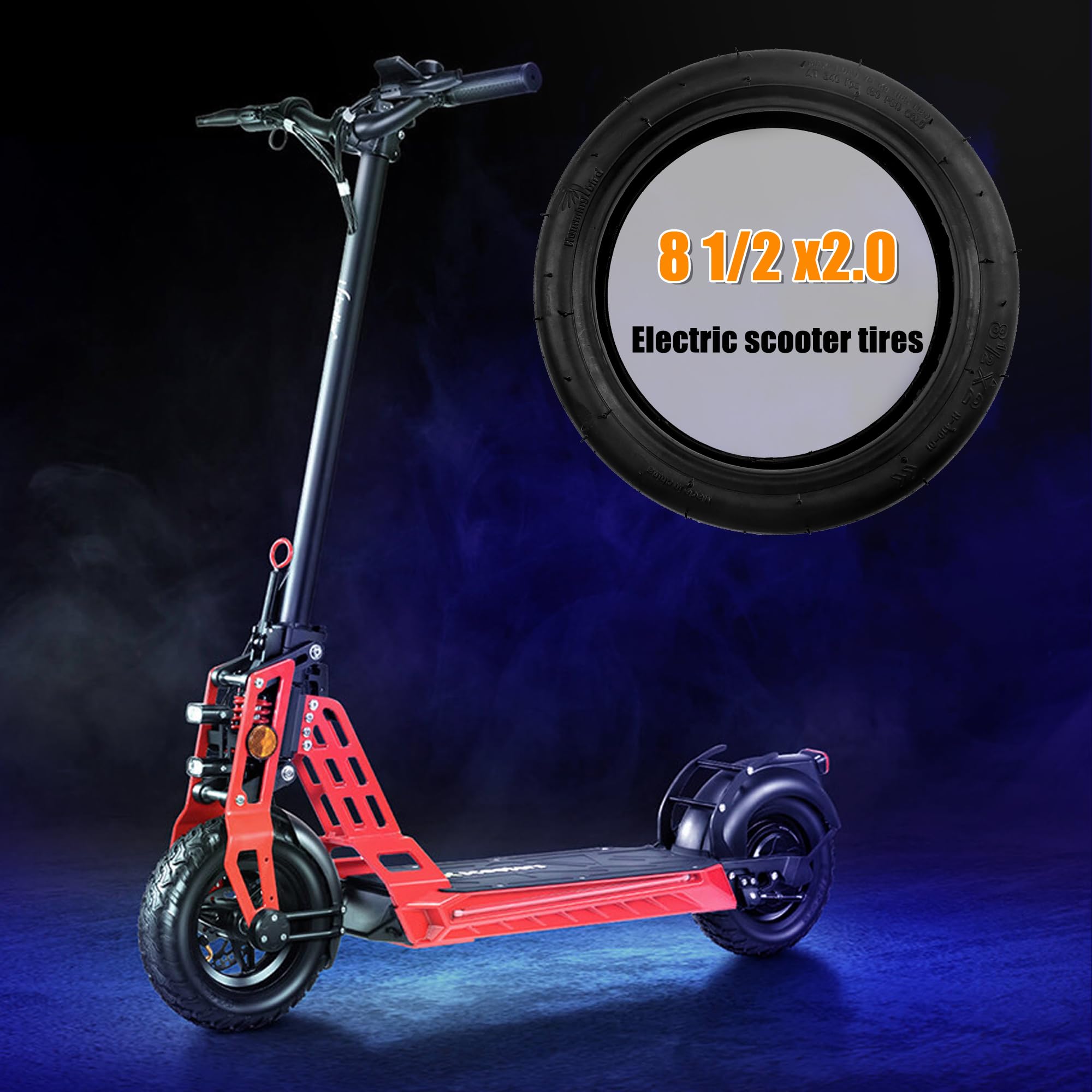 8.5 Inch E Scooter Tire+Inner Tube,8 1/2×2 Electric Scooter Tire Replacement Wheel,8.5x2.0 Inch Tires for E-Scooter/Kids Bike,Durable Butyl (2 Set?2xTire+2xTube?)