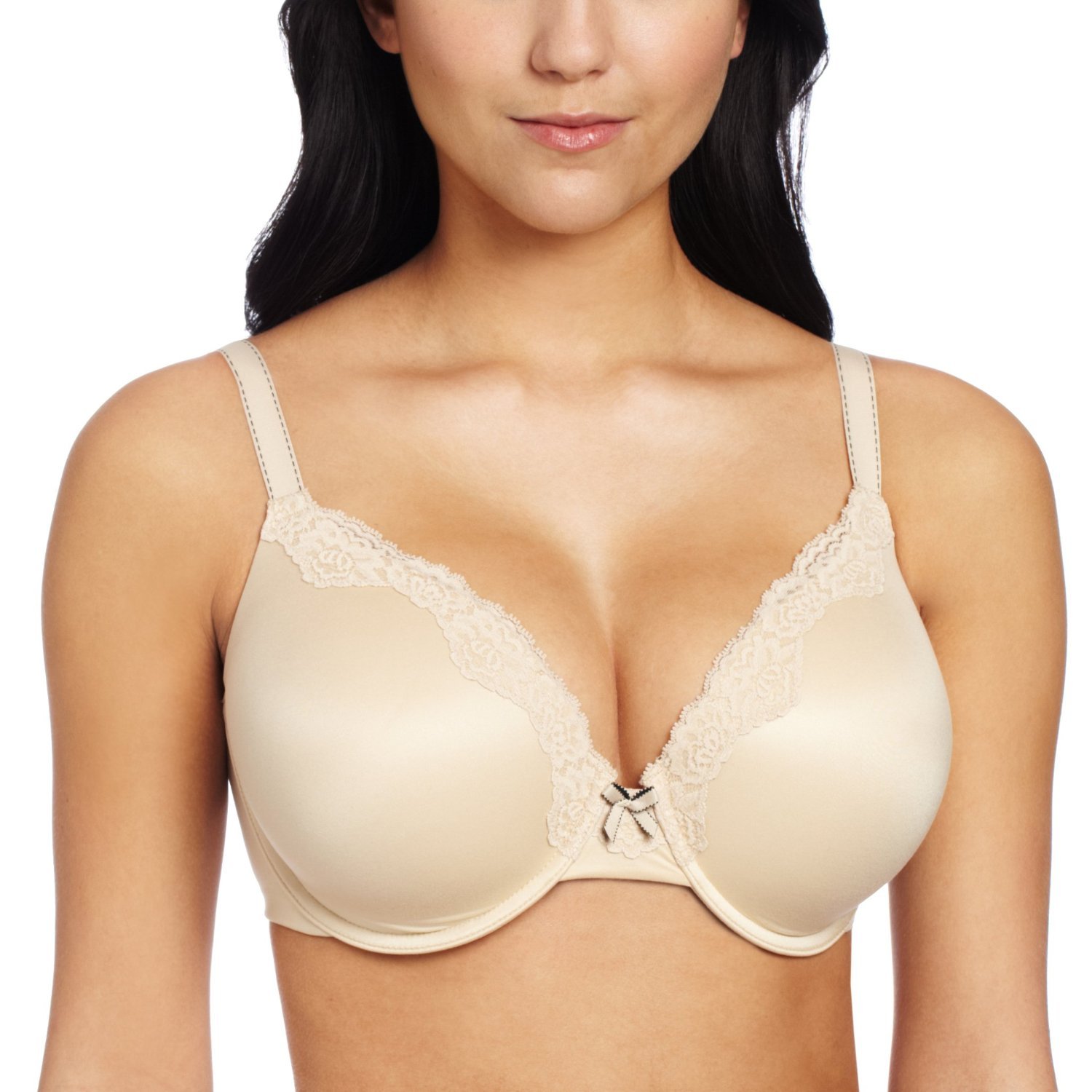 Maidenform Comfort Devotion Extra Coverage T-Shirt Bra_Latte Lift Black_38D