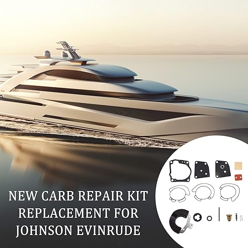 Miniatura 4 de ALL-CARB Kit de reparación de carbohidratos de repuesto para Johnson Evinrude V4 V6 (90-175hp) 18-7247 436852 438996