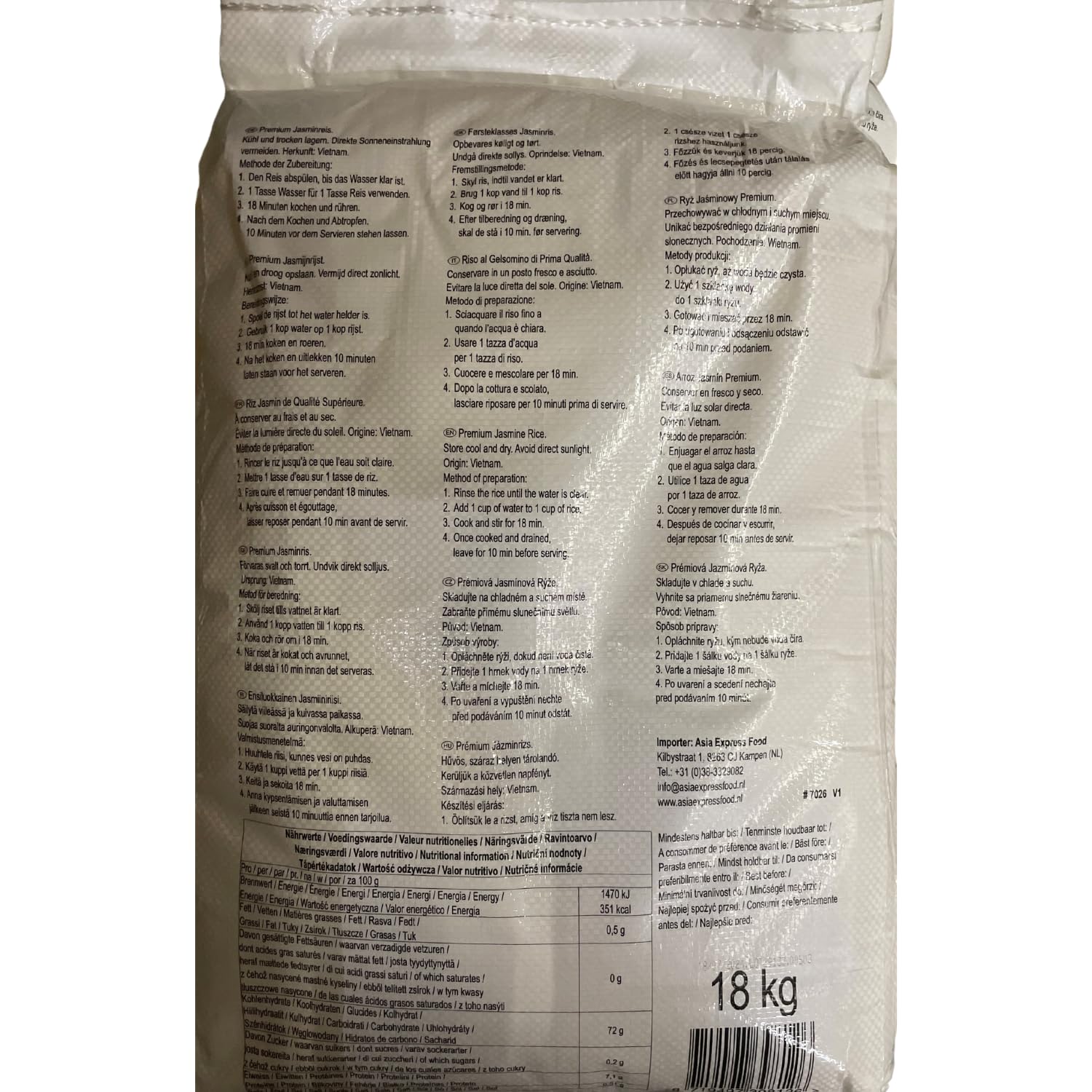 Royal Orient - Premium Jasmin Reis - (1 X 18 KG)