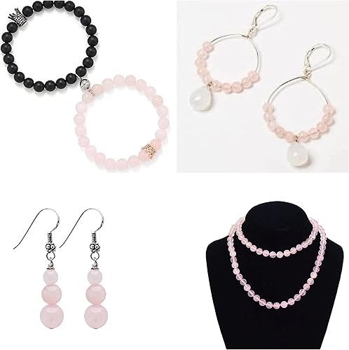 Vista 54 de Hixhro 120 cuentas de madera sueltas de wengué africano natural de 0.236 pulgadas para fabricación de joyas con cordón elástico de cristal y cuentas