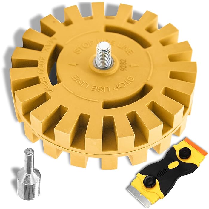 Buy VONDERSO 2 Pcs Decal Remover Eraser Wheel, Decal Adhesive Remover