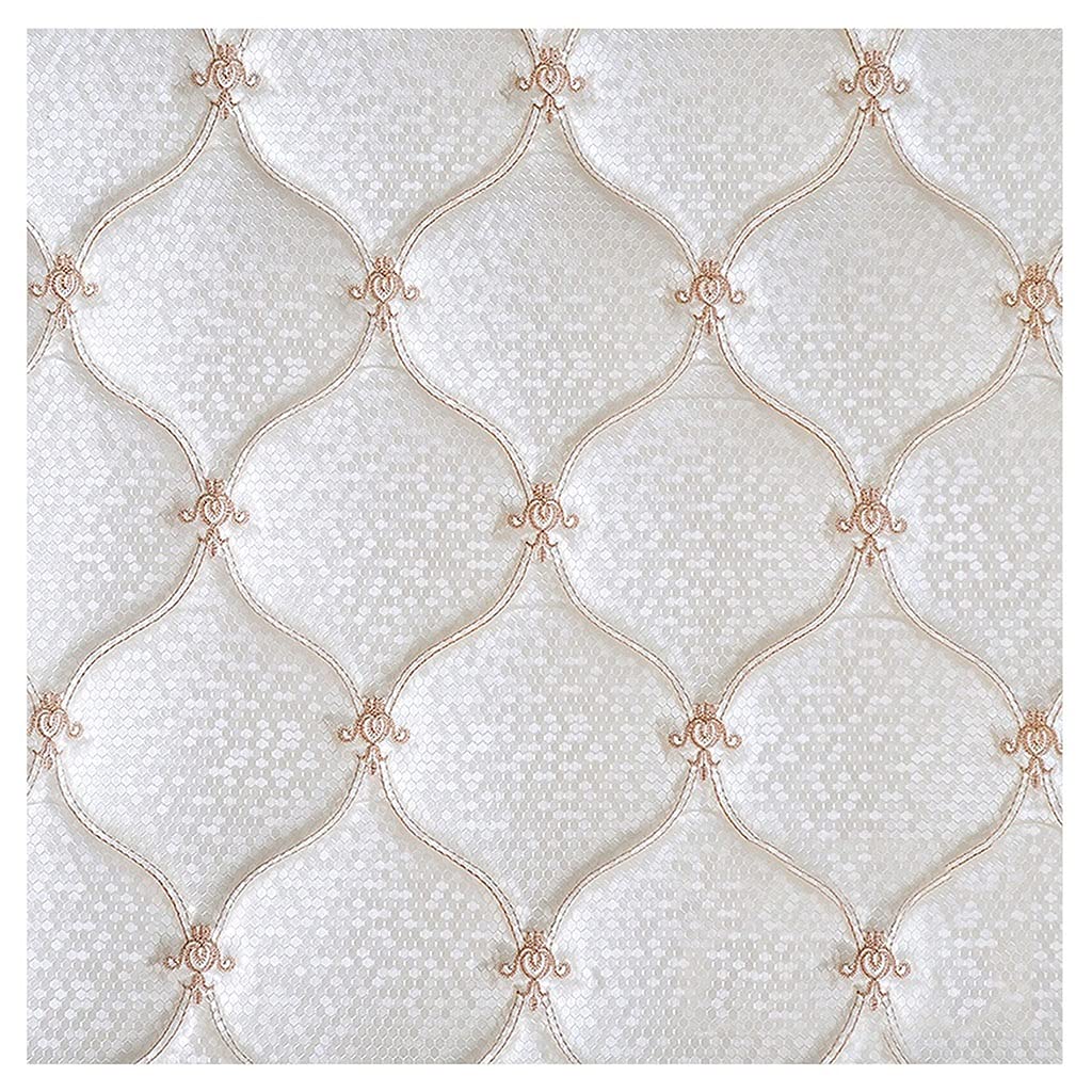 Tissu en cuir synthétique matelassé blanc 1.38X9m couture patchwork - 7