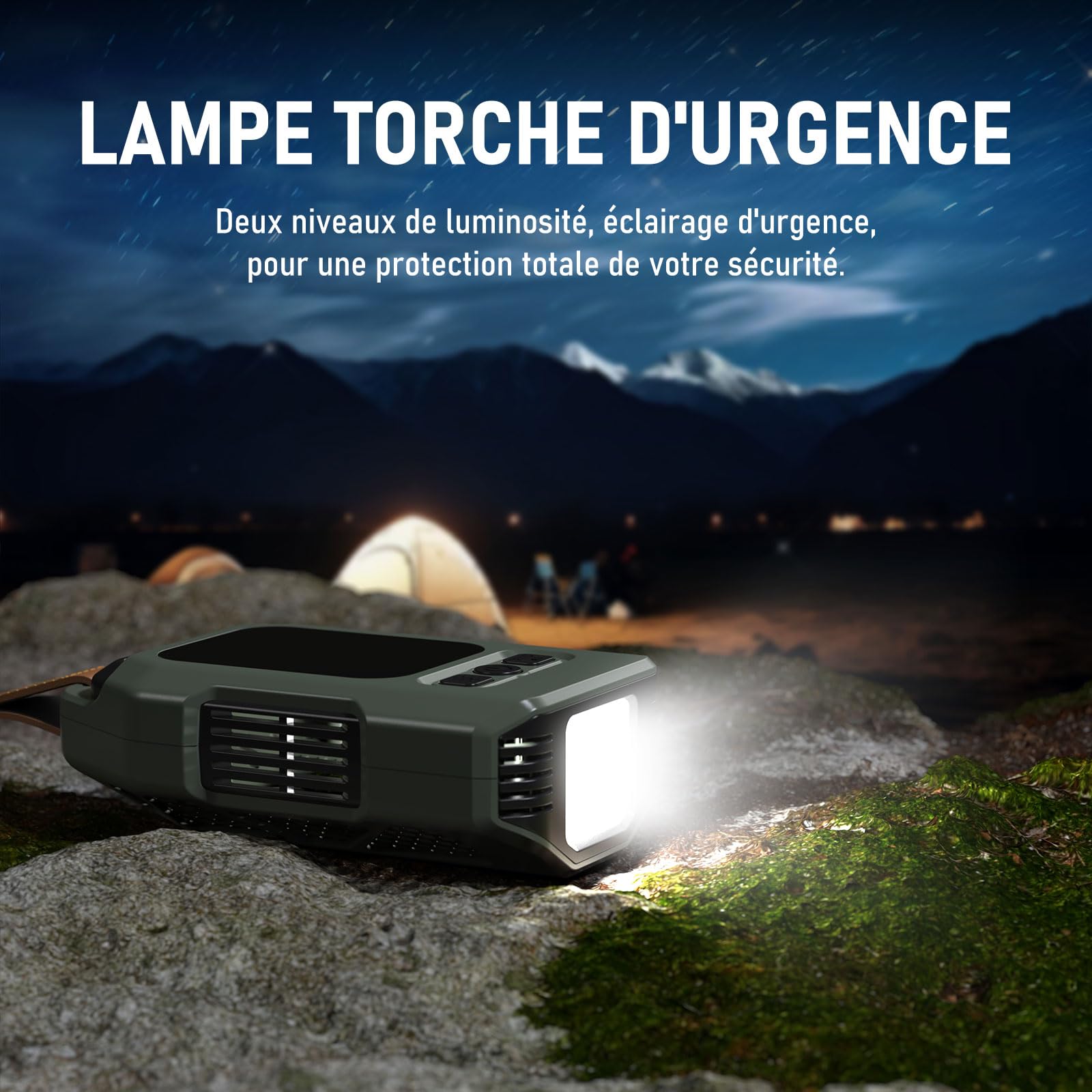 Detecteur Monoxyde Carbone Portable, Autonomie de 300 Heures, thermomètre et hygromètre avec Fonction d'alarme et Lampe Torche d'urgence, idéal pour Le Camping, Les Voyages, la Voiture et la Cuisine.