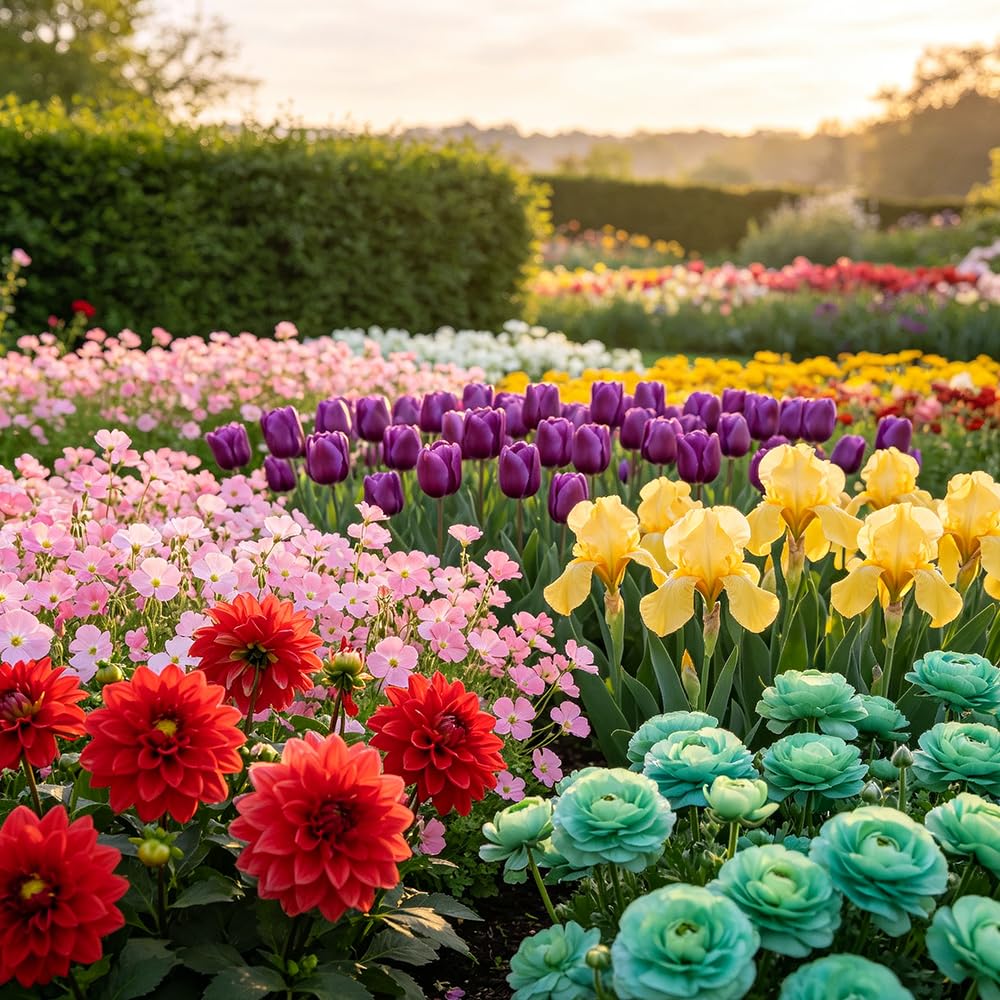 blumenzwiebel/Mehrfarbig 15zwiebeln gartenblumen Schnelles Wachstum