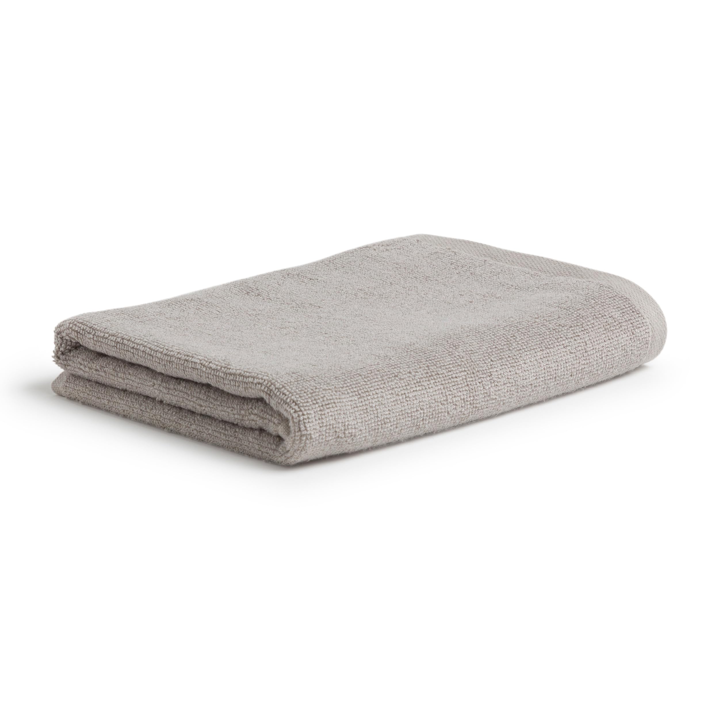 Möve Soft Silence Guest Towel 50 x 70 cm 60% Cotton / 40% Viscose Made from Bamboo Cellulose, Silver Grey