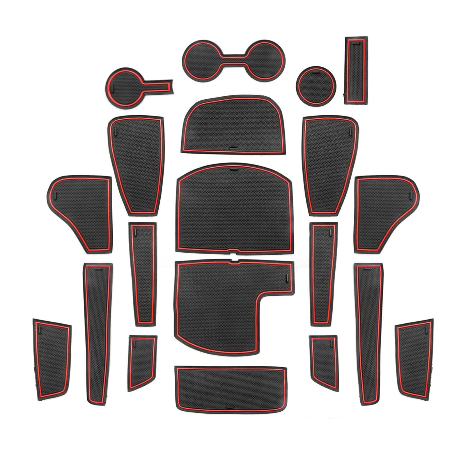 Car Interior Dcoration Mat Car Door Groove Mat For S&eltos 2021/C&elltos 2019 2020 Anti-Slip Gate Slot Pads Auto Accessories