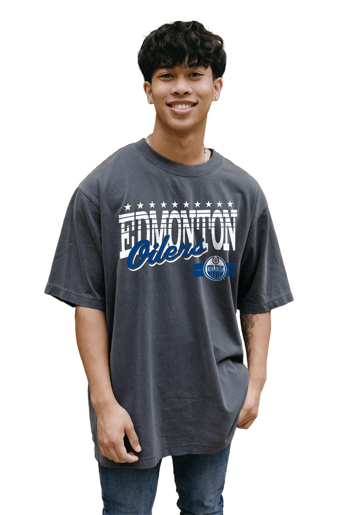 Blue 84 NHL Officially Licensed T-Shirt Throwback Team Color