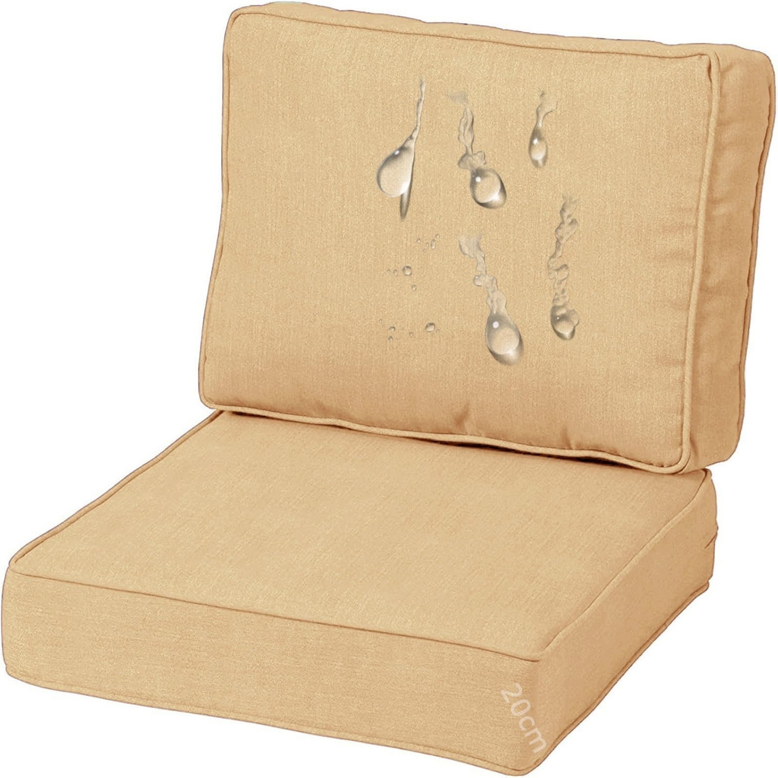 Cojines para silla de exterior impermeable que solucionan la incomodidad en sofás de jardín profundos