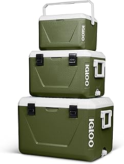 IGLOO Stapelbare Passiv‑Kühlboxen Set 55 L + 27 L + 11 L – Platzsparende Camping‑Kühlboxen, robust & leicht, ideal für Picknick, Strand, Outdoor & Freizeit – Ineinander verstaubar, Grün - Jetzt günstig kaufen