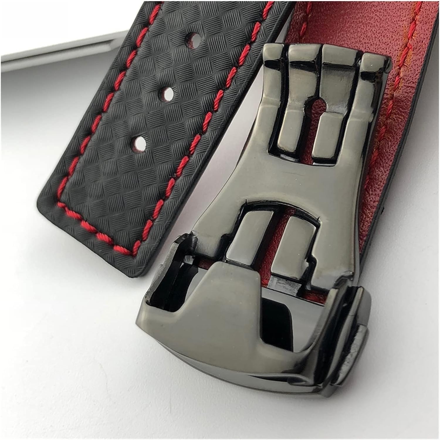 Sport Carbon Fibre Leather Frontier Classic Watch Band pour Band Mens Bracelet Gear S2 S3