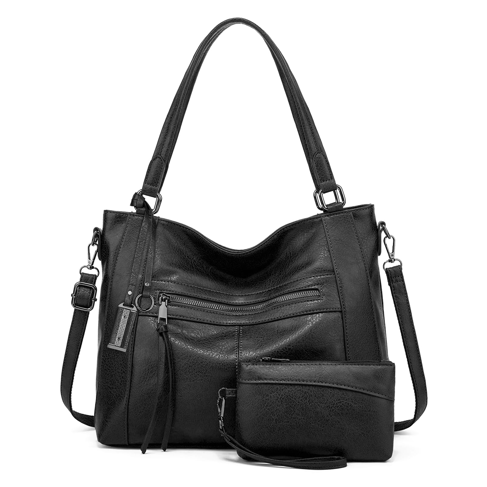 BAIGIO Bolso de Mano para Mujer Bolso de Hombro Bolso Tote de Cuero PU con Gran Capacidad Impermeable Bolsa Cruzada Bolsa de Compras para Compras Viajes Trabajo Oficina Escuela