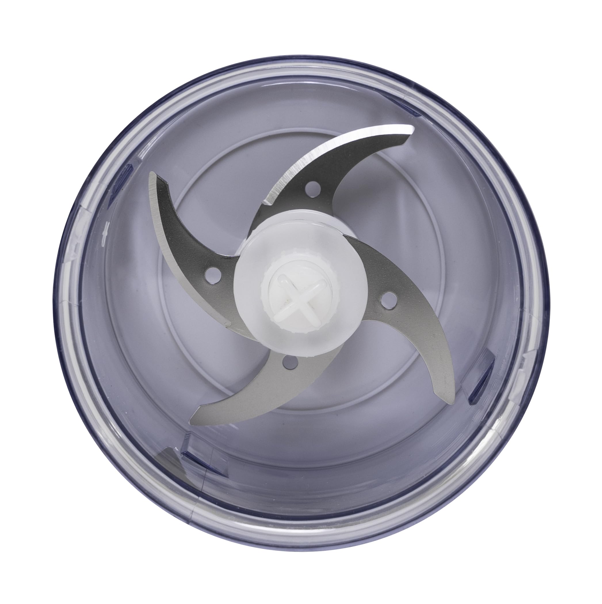 Melchioni Family | Tritatutto Elettrico BLADE, con 2 Velocità, 260W, 4 Lame in Acciaio, Salvaspazio, Bicchiere Contenitore da 500 ml, Base Antiscivolo
