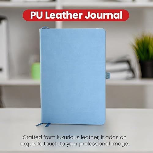 Miniatura 4 de Promot Cuaderno de diario rayado, cuaderno de escritura A5 de alta calidad, 192 páginas, mediano de 5.5 x 8.2 pulgadas, papel grueso de 3.53 ozm,