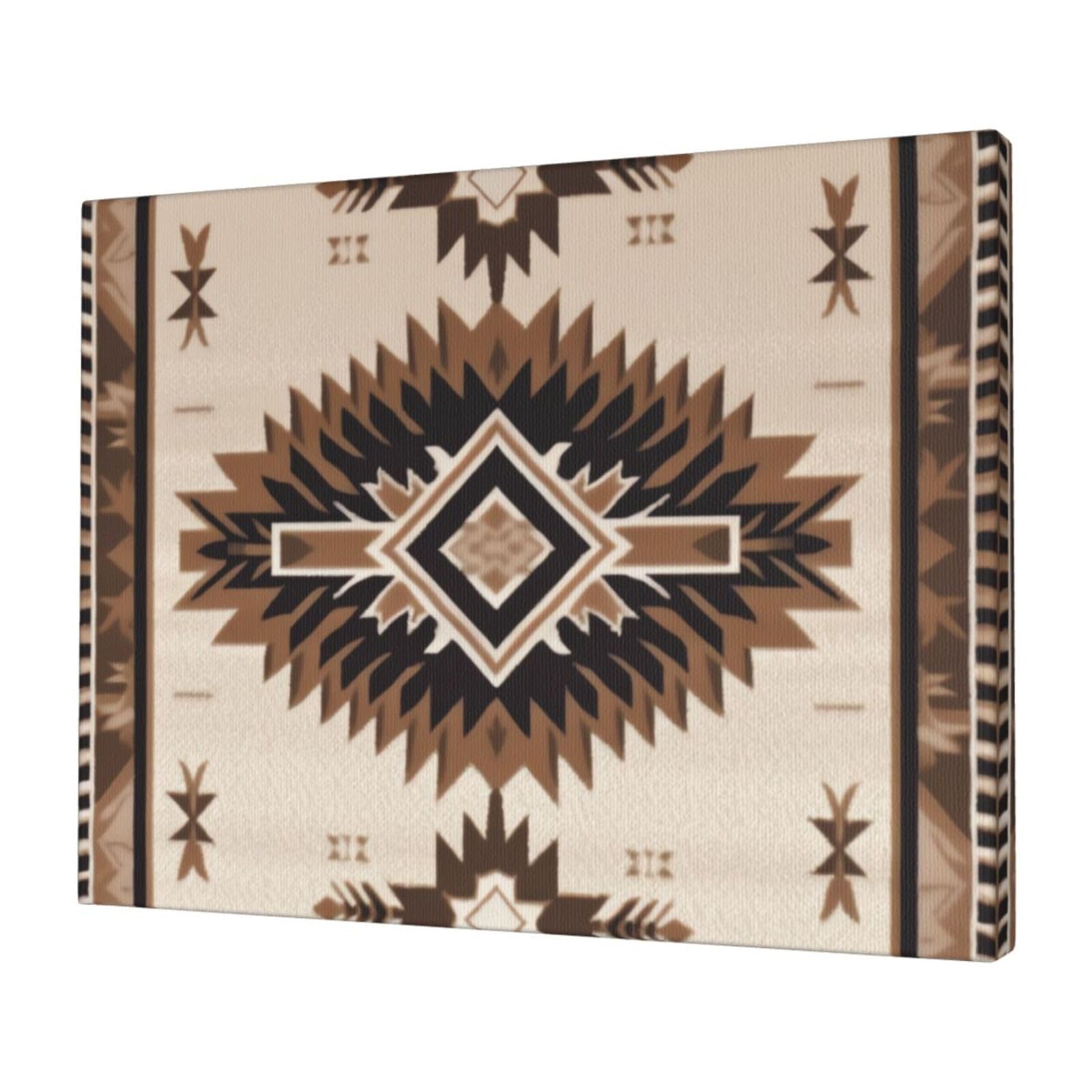 KLOPH Native American Canvas Wall Art for Living Room 12"x16" Modern Artwork Painting for Bathroom Hanging Canvas Prints Aesthetic Wallart for Bedroom Kitchen Office Wall Decor