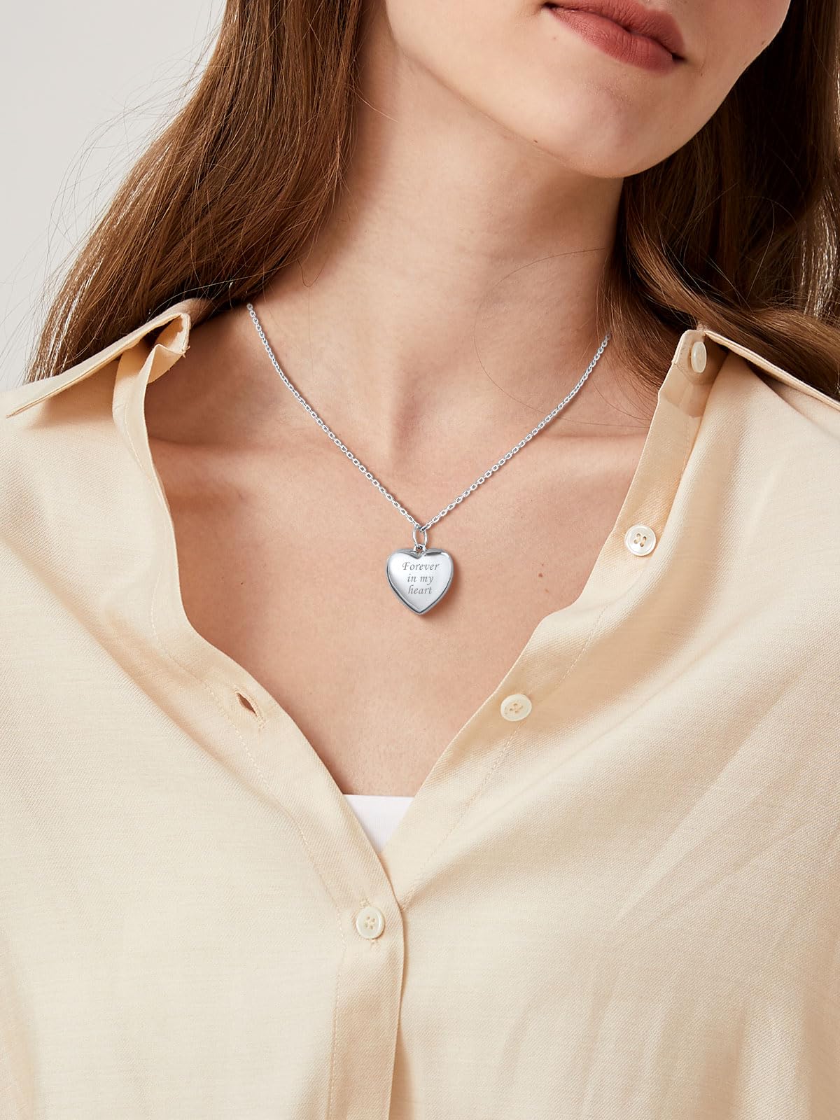 Custom4U Argento S925 Collana Locket Foto Cuore Personalizzata Donna Nome Testo Incisione 2 Foto Apribile Antiallergico 41/46/55 CM Delicato Solido Regalo Mamma Amore Creativo