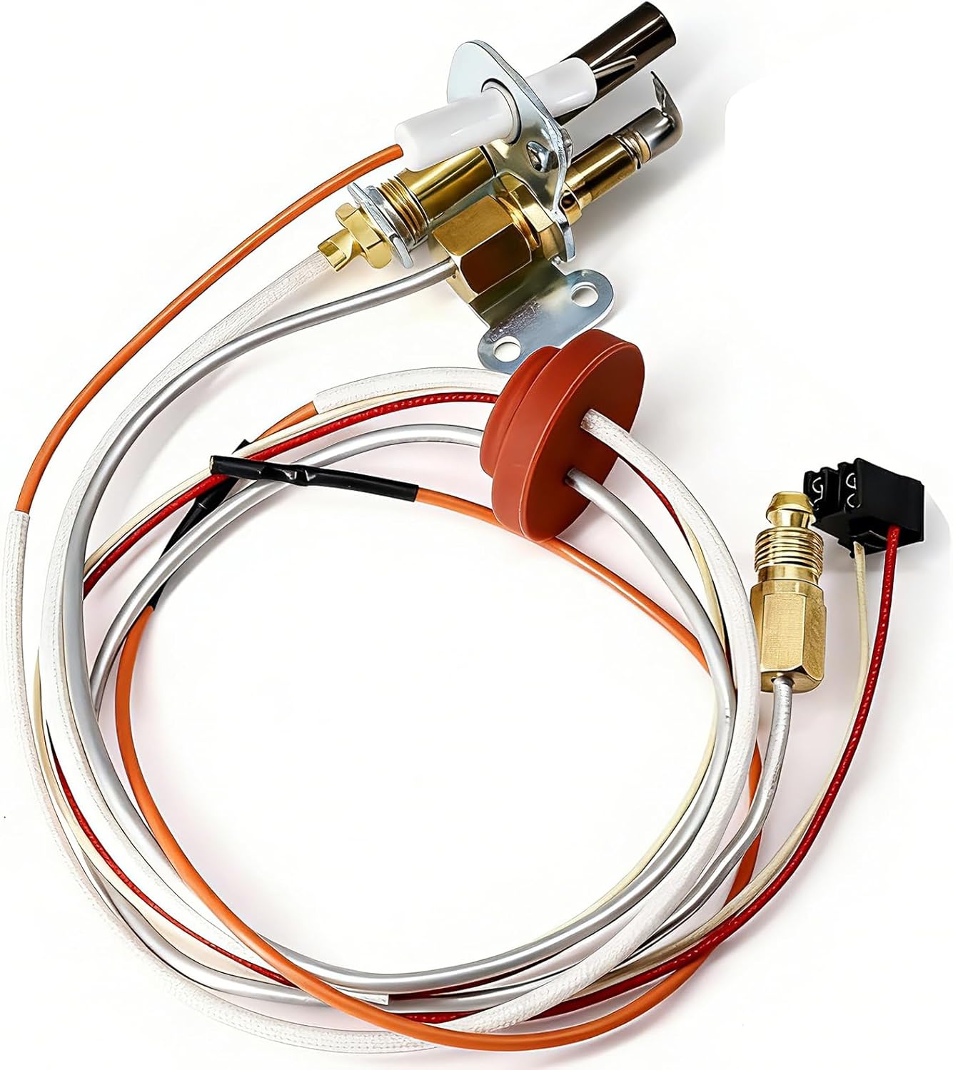 Pilot Burner Assembly Replacement Kit for Rheem, Ruud, Richmond -Replacement for SP20824, SP20754, SP21058, SP21059, SP20800 - Includes NG/LP Orifice, Thermopile, Sparker, Flame Arrestor