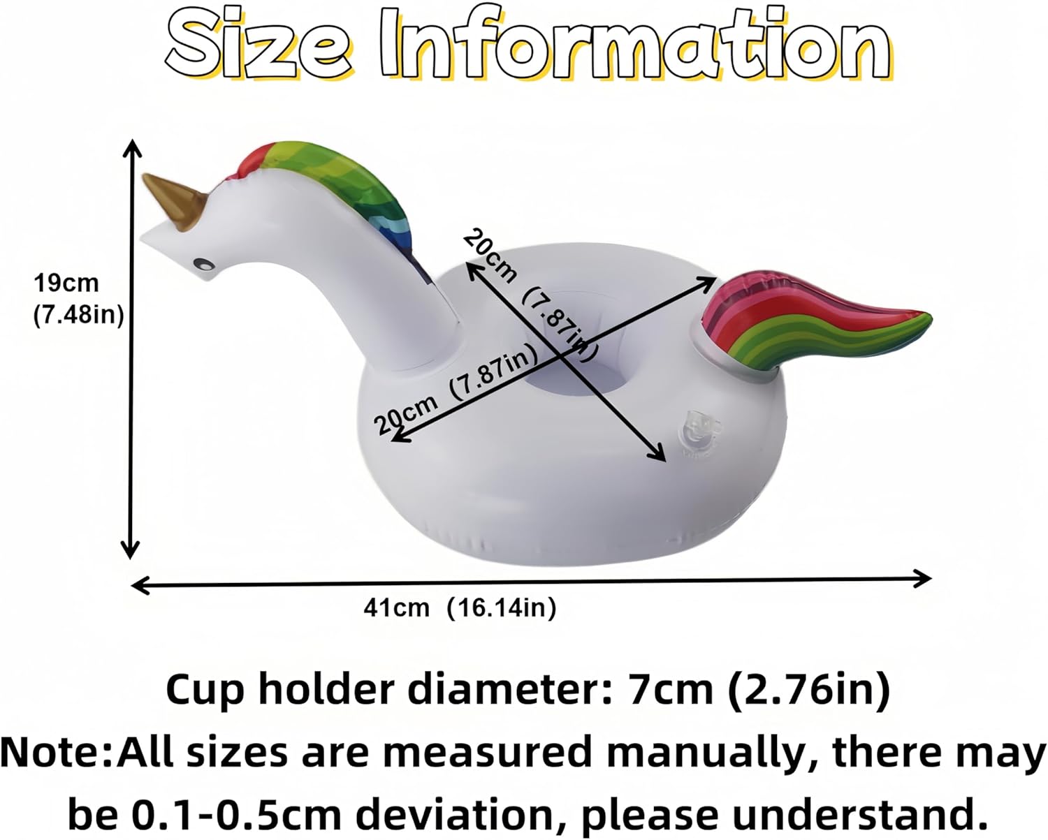 Floating Drink Holder, Drink Cup Floaties for Pool,Inflatable Drinking Holder Pool Drink Holder Beer Floaties for Parties and Summer Pool Water Fun