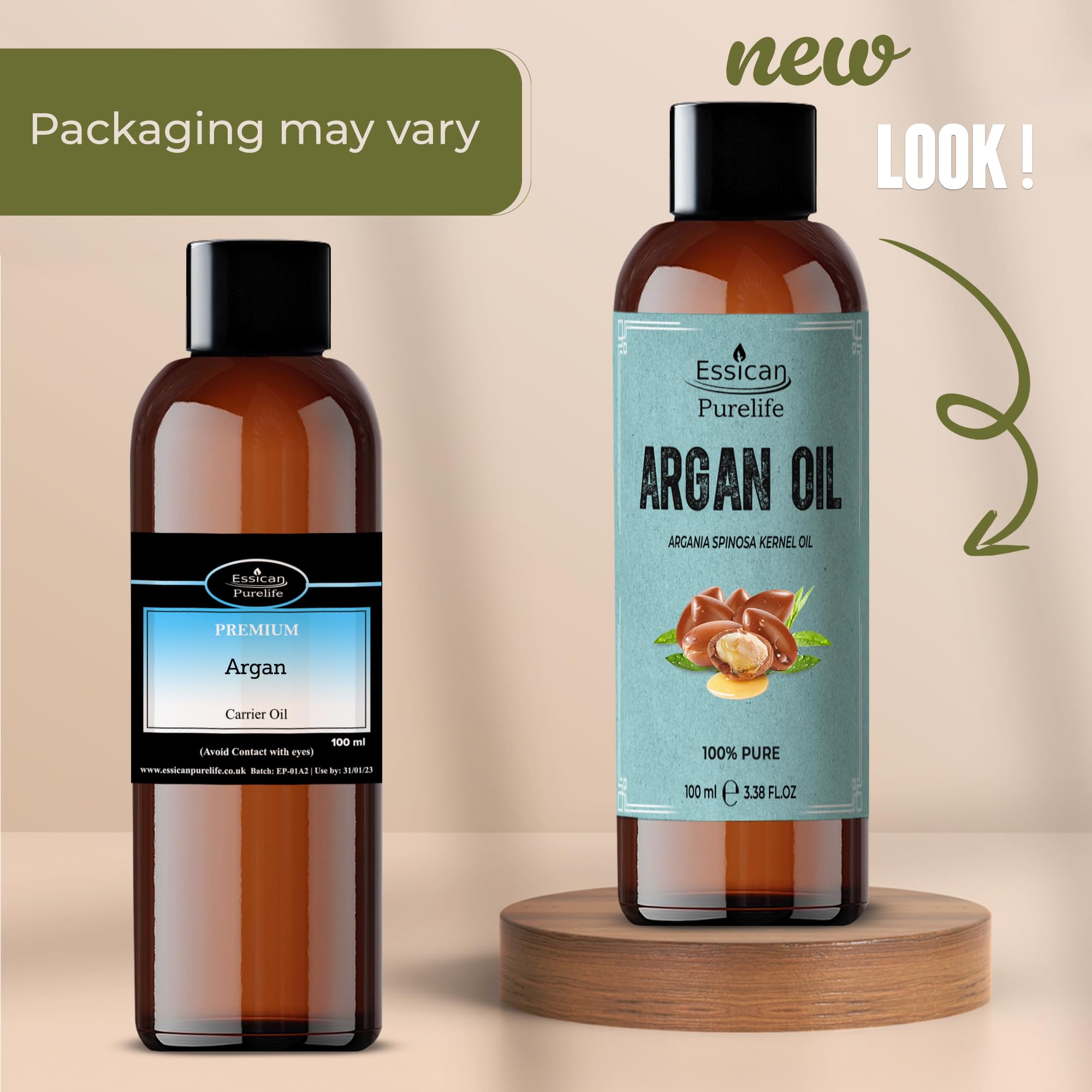 Essican Purelife Pure Argan Oil for Hair & Skin 100ml - Image 2