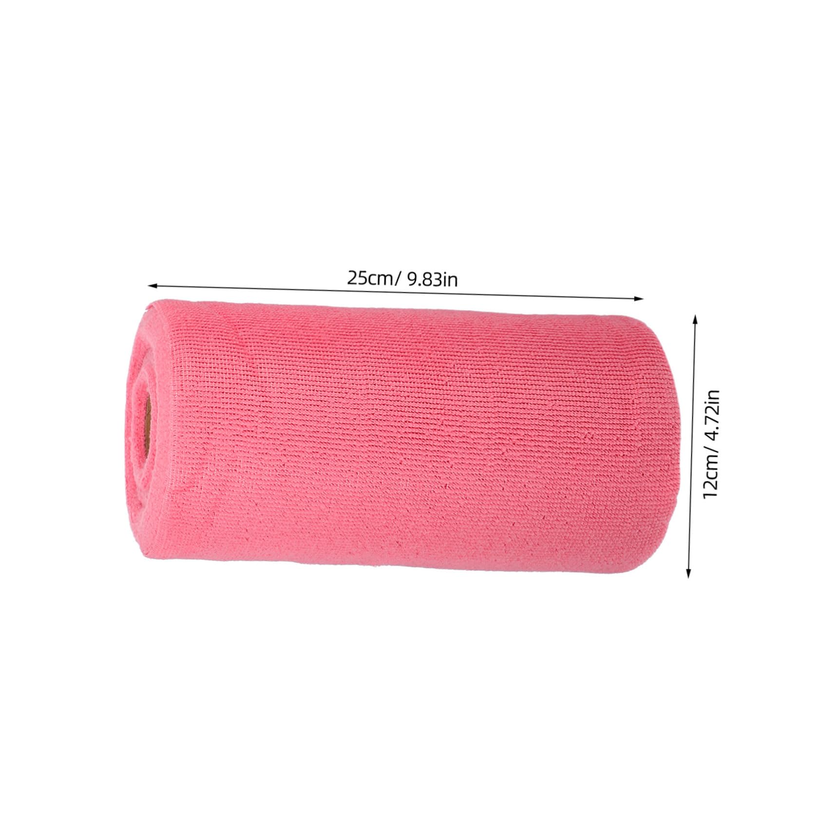 Mikrofaserhandtuchrolle 25cm Saugfähig und Strapazierfähig Abreißbar Wiederverwendbar für Haushalt und Küche Rosa Putzlappen