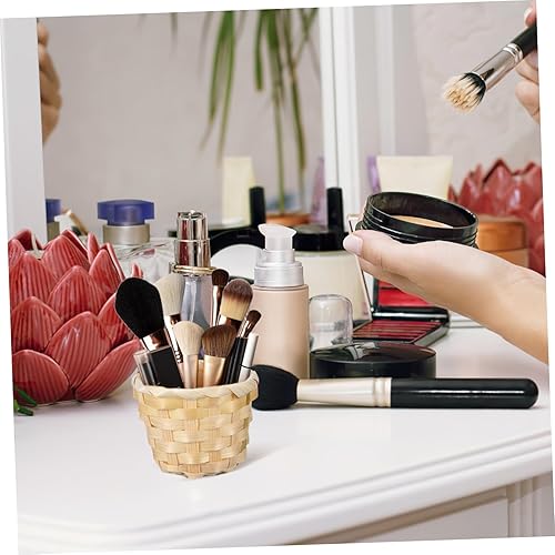 Miniatura 8 de Cesta tejida de almacenamiento de 6 piezas, cestas de mimbre, decoración de ratán, cesta tejida de escritorio, organizador de artículos de