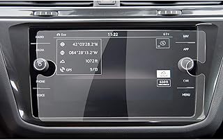 R RUIYA 2023 VW Tiguan Screen Protector for 2018-2022 2023 Volkswagen Tiguan SE/SEL 8" Touchscreecn Navigation, HD Clear TEMPERED GLASS for 2023 Volkswagen Tiguan Accessories (8-Inch)