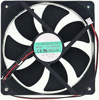 PY-1225H12S Fan 12025 DC12V 0.35A 120×120mm×25mm 2-Wire Cooling Fan