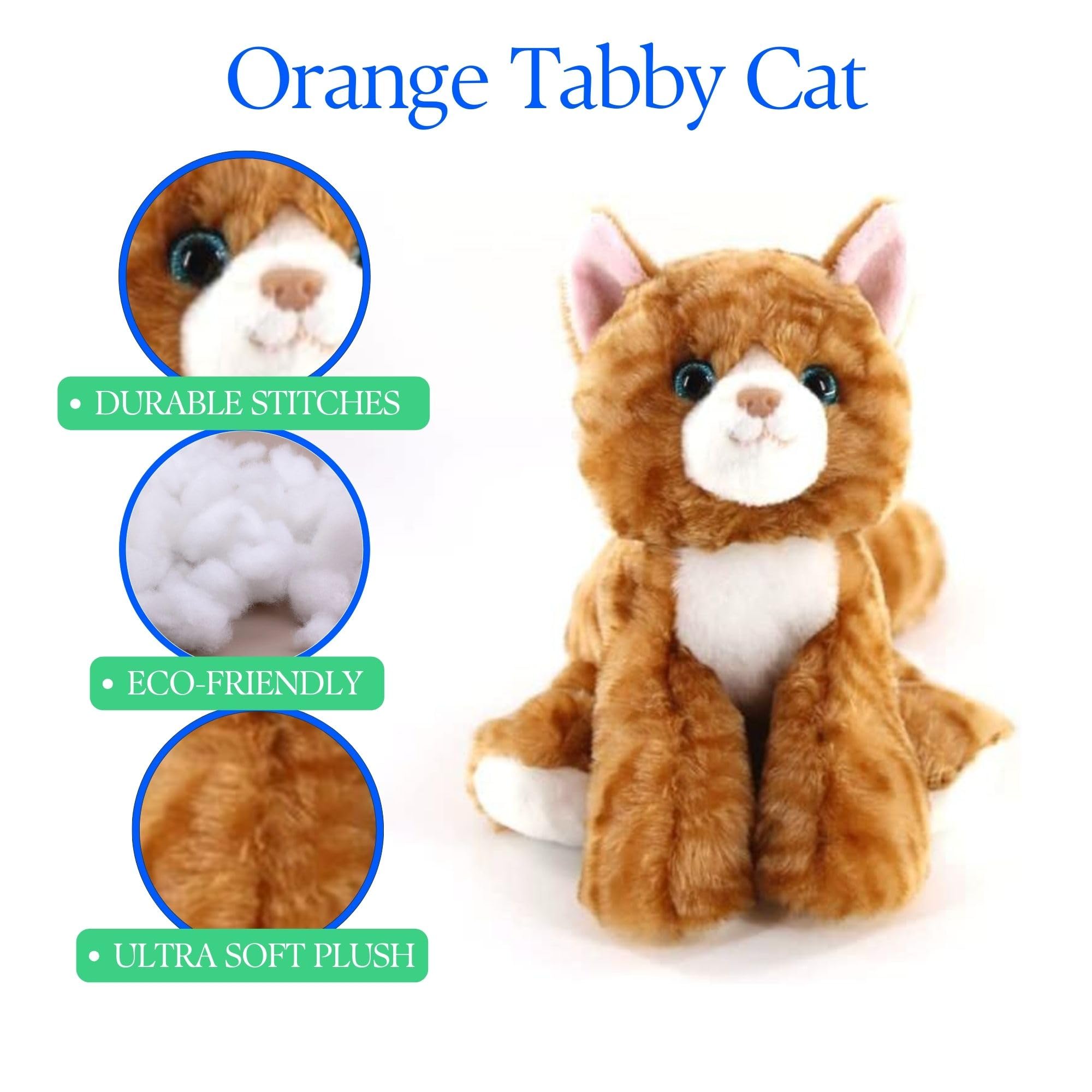 tabby♡さま専用 Amazon.com: The Petting Zoo Orange Tabby Cat Stuffed Animal