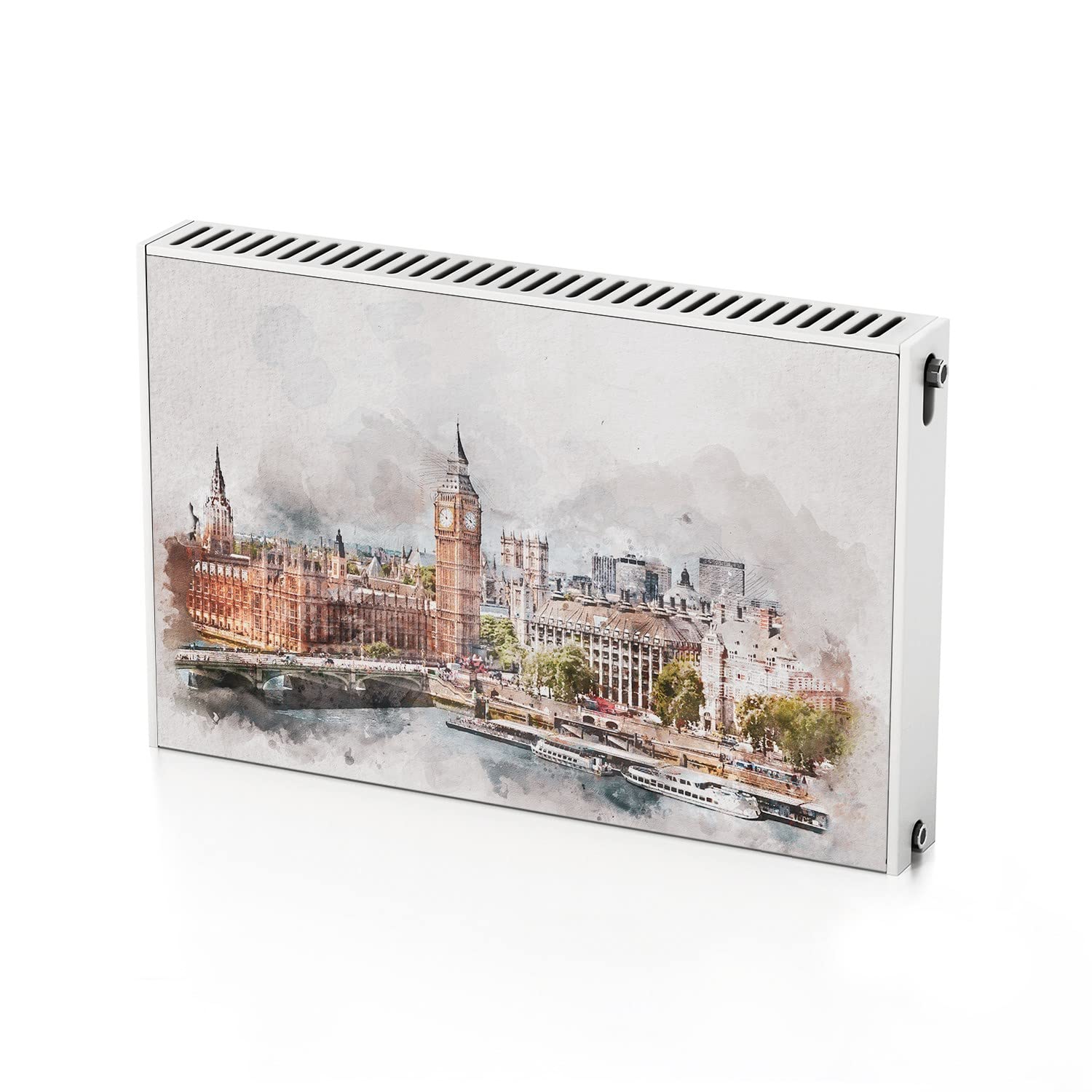 Decoration radiateur Big Ben magnetique 90x60 cm pour une ambiance londonienne au salon