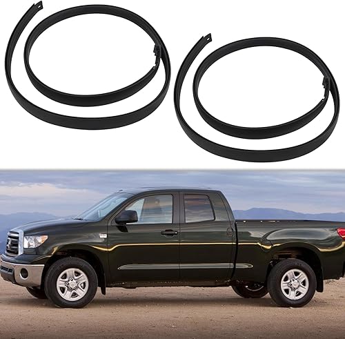 Juego de 2 tiras de sellado para moldeo por goteo de techo, borde de goma compatible con Toyota Tundra Double Cab 2007-2020, sustituye a la