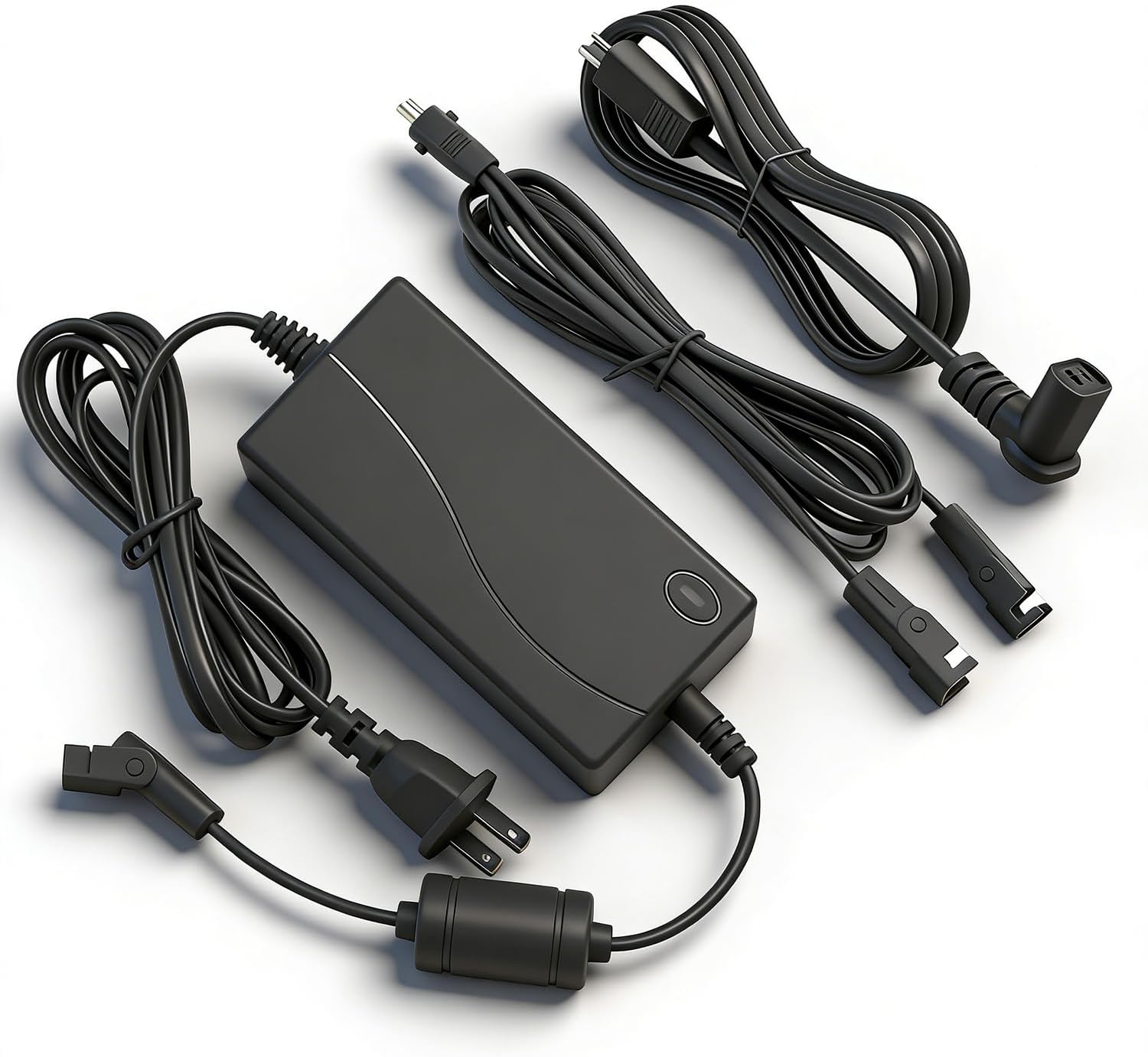 Dual Motor Power Supply Kit - Universally Compatible Power Supply with Y Splitter Extension Cord & L Shape DC Extension Cable - 29V 2A Recliner Power Supply for Dual Motor Lay Flat Lift Chairs..