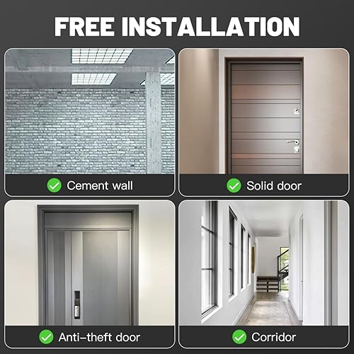 Miniatura 6 de Gadpiparty Barra de dominadas para puerta  Barra de dominadas ajustable sin taladrar para gimnasio en casa, se adapta a puertas de 26 a 40 pulgadas,