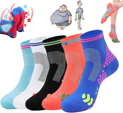 HIGHERSOCKS 2023 - Calcetines de refuerzo de iones de titanio Schorl de infrarrojo lejano, calcetines de turmalina titanio que aumentan la altura,