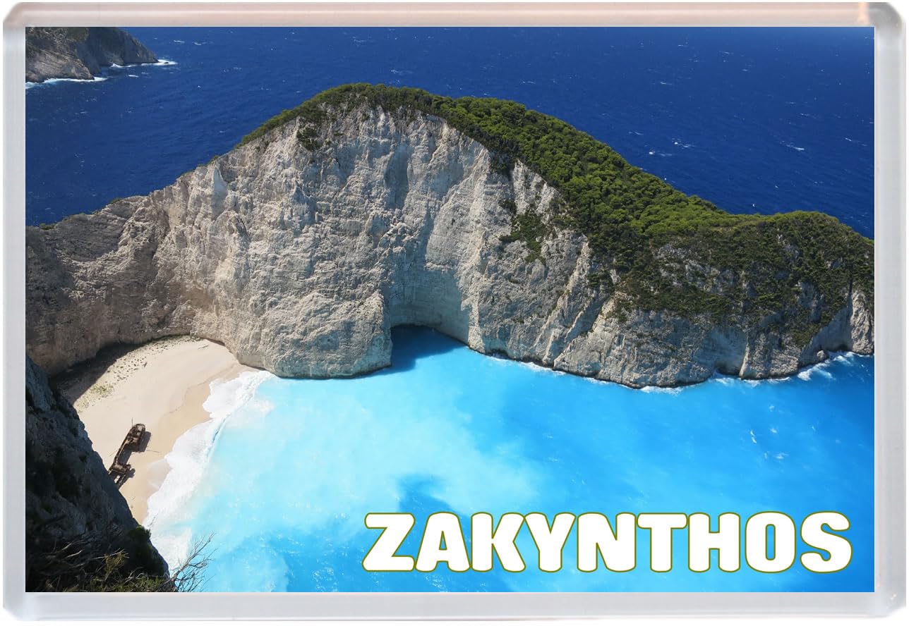 Baked Bean Store Multicolor Zakynthos - Jumbo Fridge Magnet 96 X 67Mm Bbsfhm1630