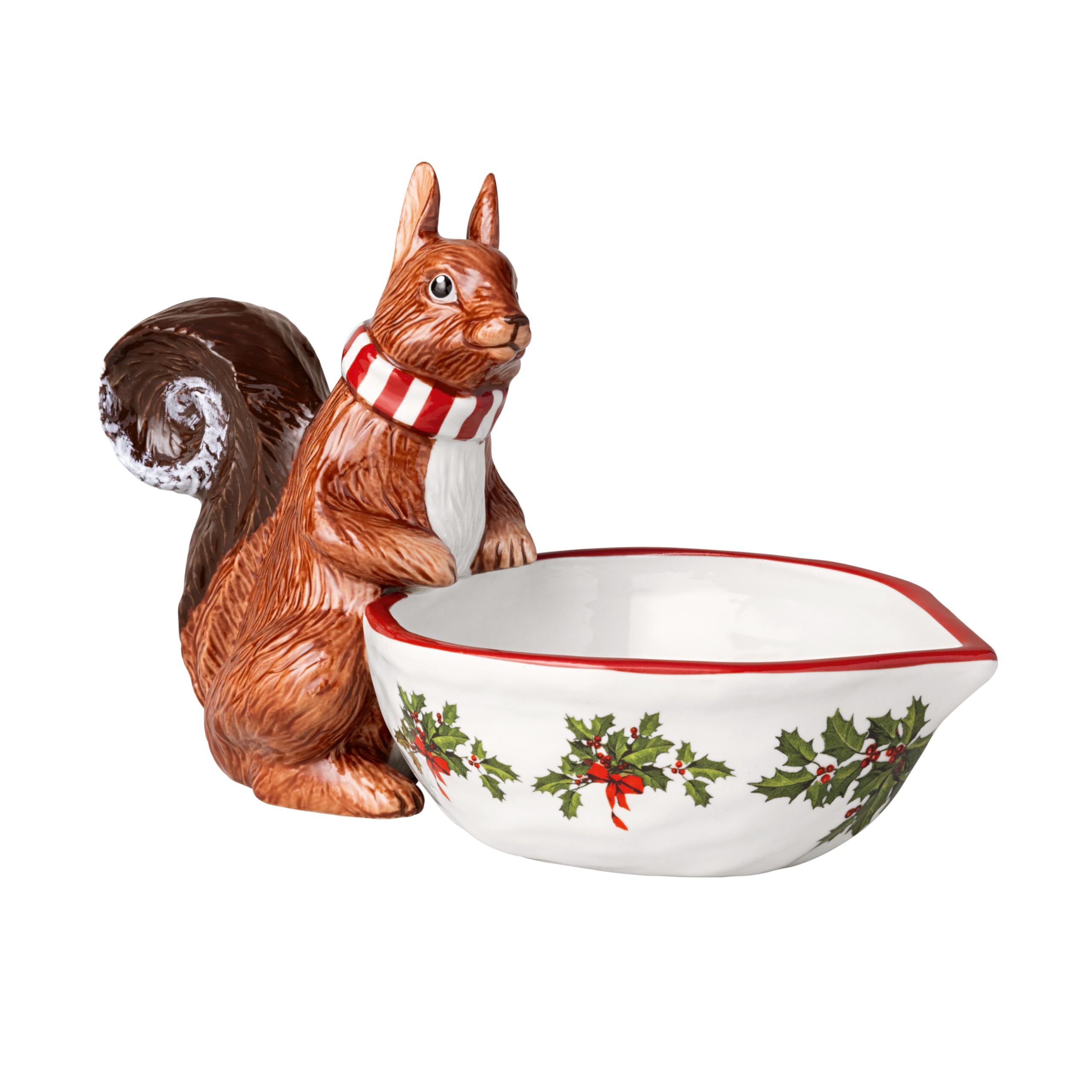 Villeroy & Boch - Toy's Fantasy con motivo scoiattolo, in porcellana, per Natale, multicolore con motivo natalizio
