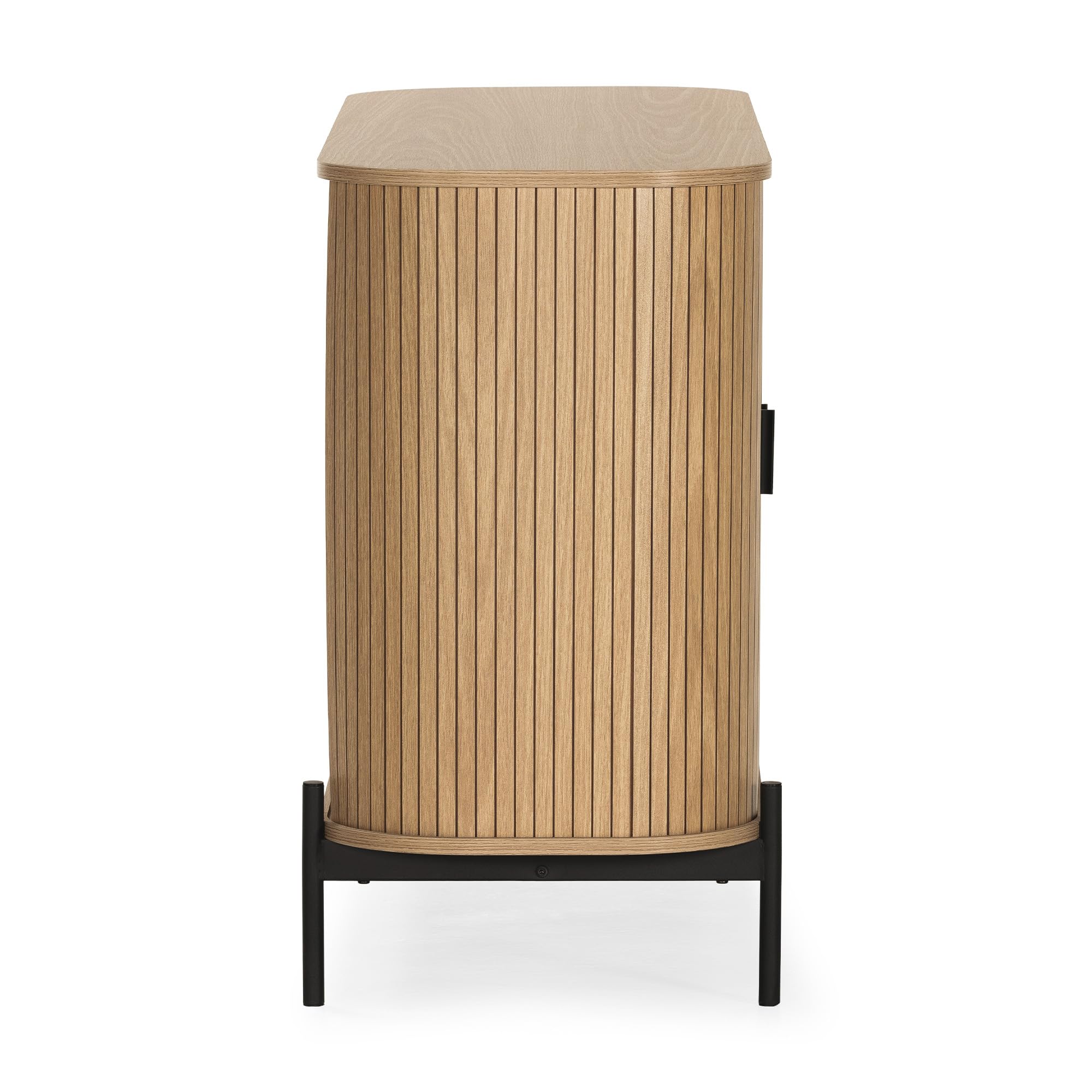 HOMN LIVING Aparador Mónaco 2 Puertas Color Roble, 120 cm (Ancho) 40 cm (Profundo) 75 cm (Altura)