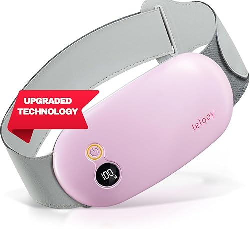 Cómoda almohadilla térmica portátil para calambres. Dispositivo de alivio del dolor de período y masajeador de almohadilla térmica menstrual para