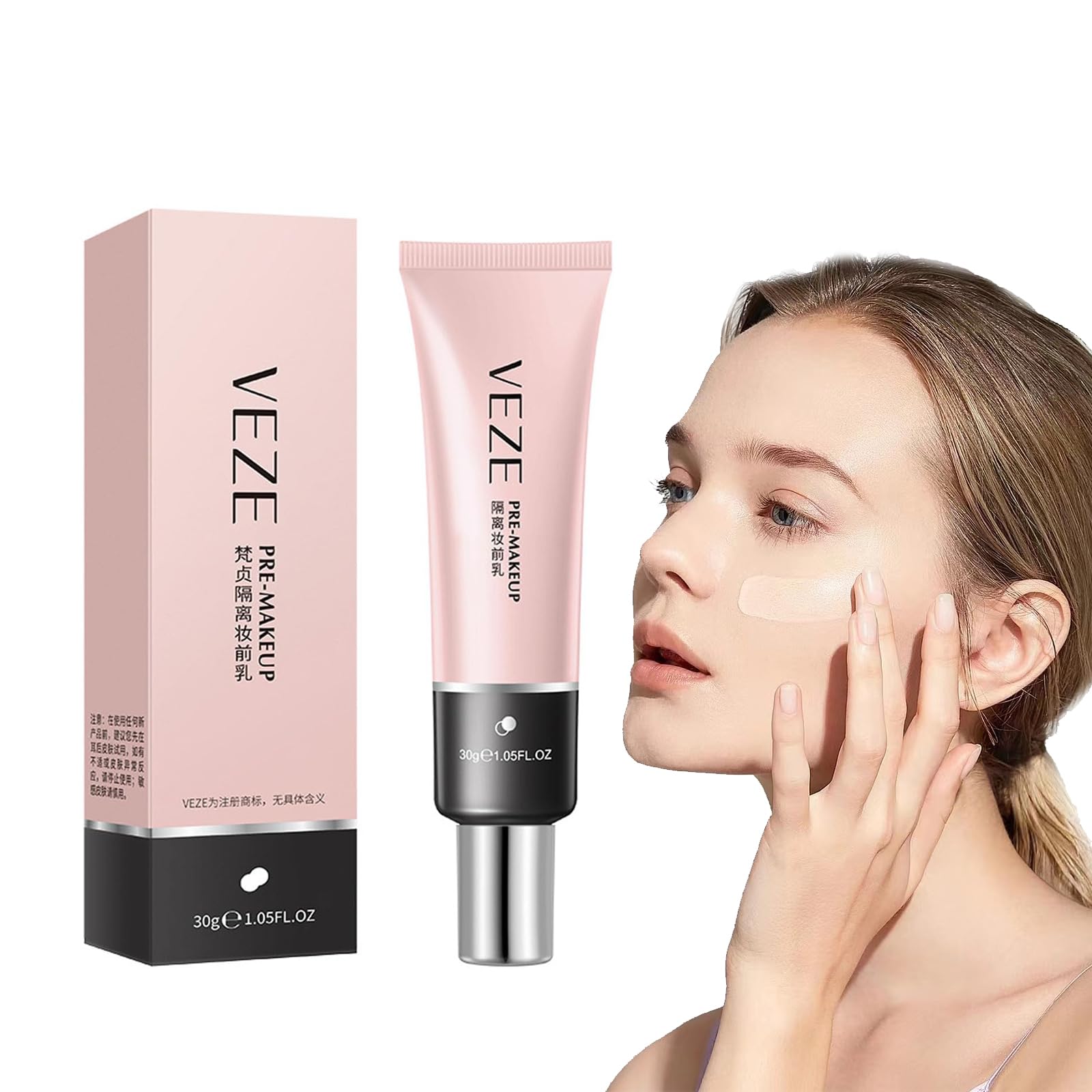 Veze Concealing Tone Up Primer,Veze Pre-makeup Lotion,Pore Concealing Makeup Base Primer Korea,makeup Concealer Cream,korean Makeup Base Primer for Face,Full Coverage Concealer Cream Makeup (1 PCS)