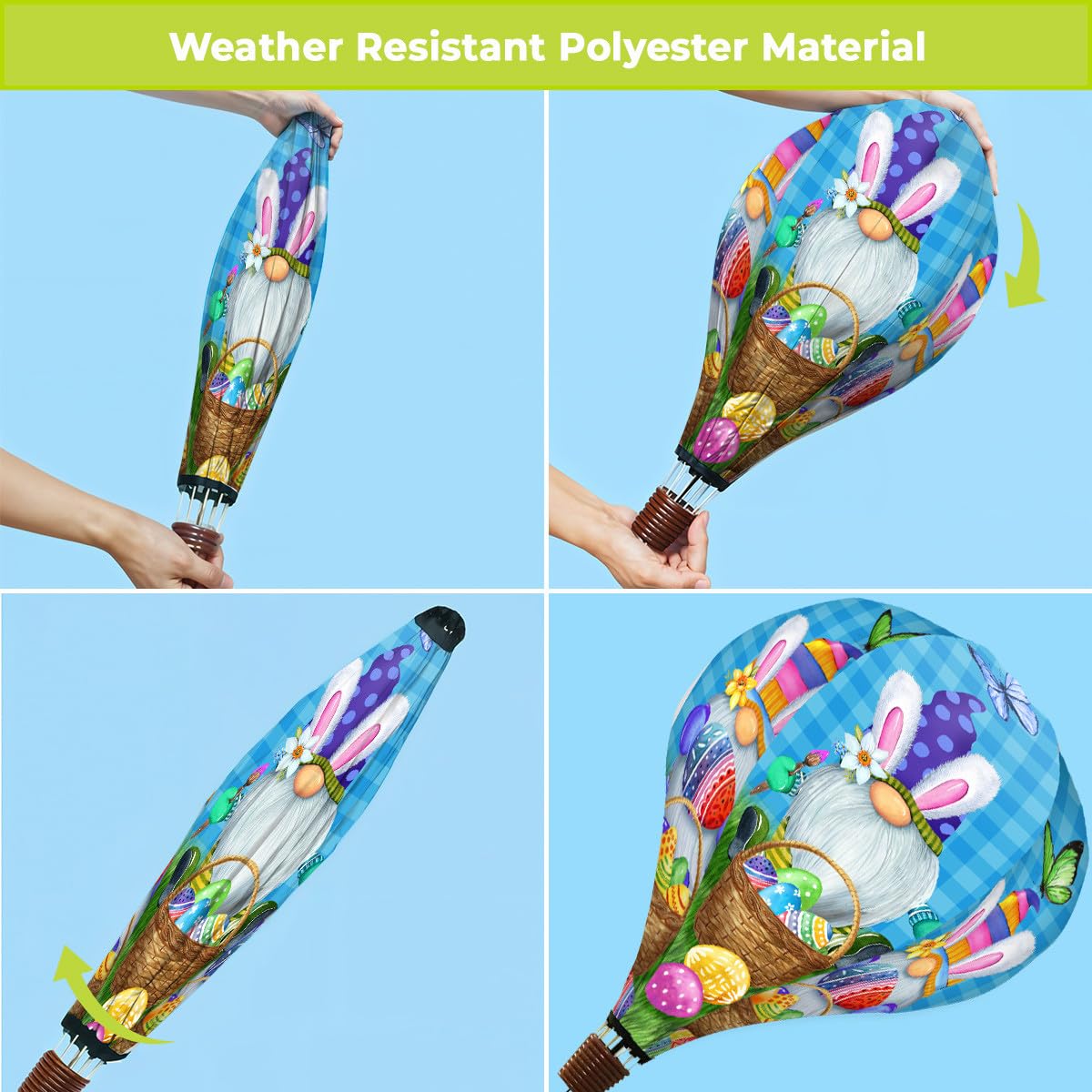 Briarwood Lane Easter Gnomes Hot Air Balloon Spinner
