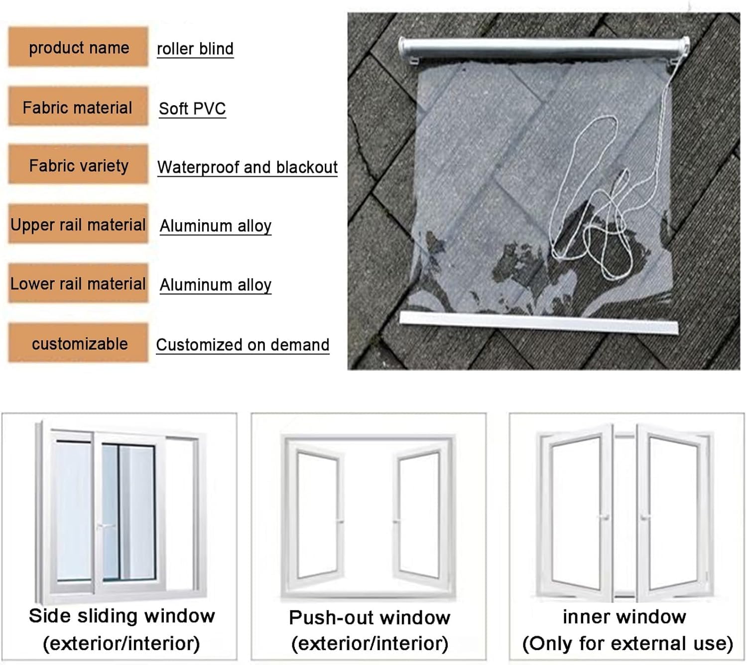Stores enrouleurs Transparents, Stores enrouleurs extérieurs, Stores enrouleurs en Plastique Transparent for Cuisine intérieure et extérieure(1.5 * 2.5m)