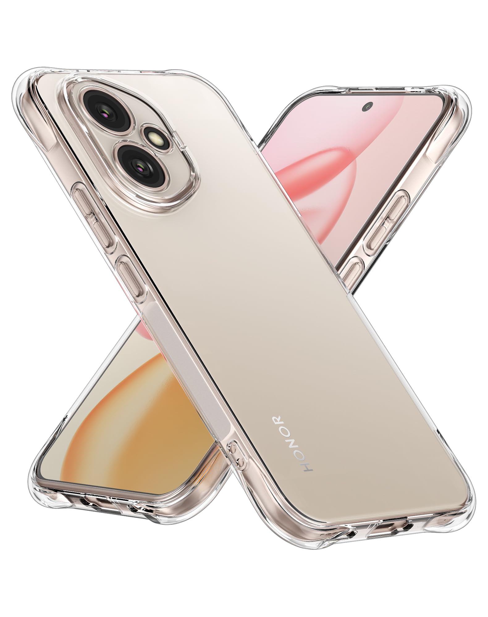 Cresee Transparente Hülle Für Honor 90 Lite 5G – Stoßfest, Mit Verstärkten Ecken, Dünn Und Klar