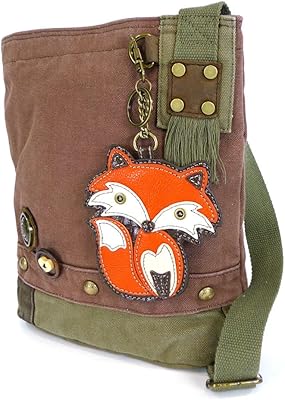 Chala Handbag Patch Crossbody FOX Mauve Purple Brown Bag