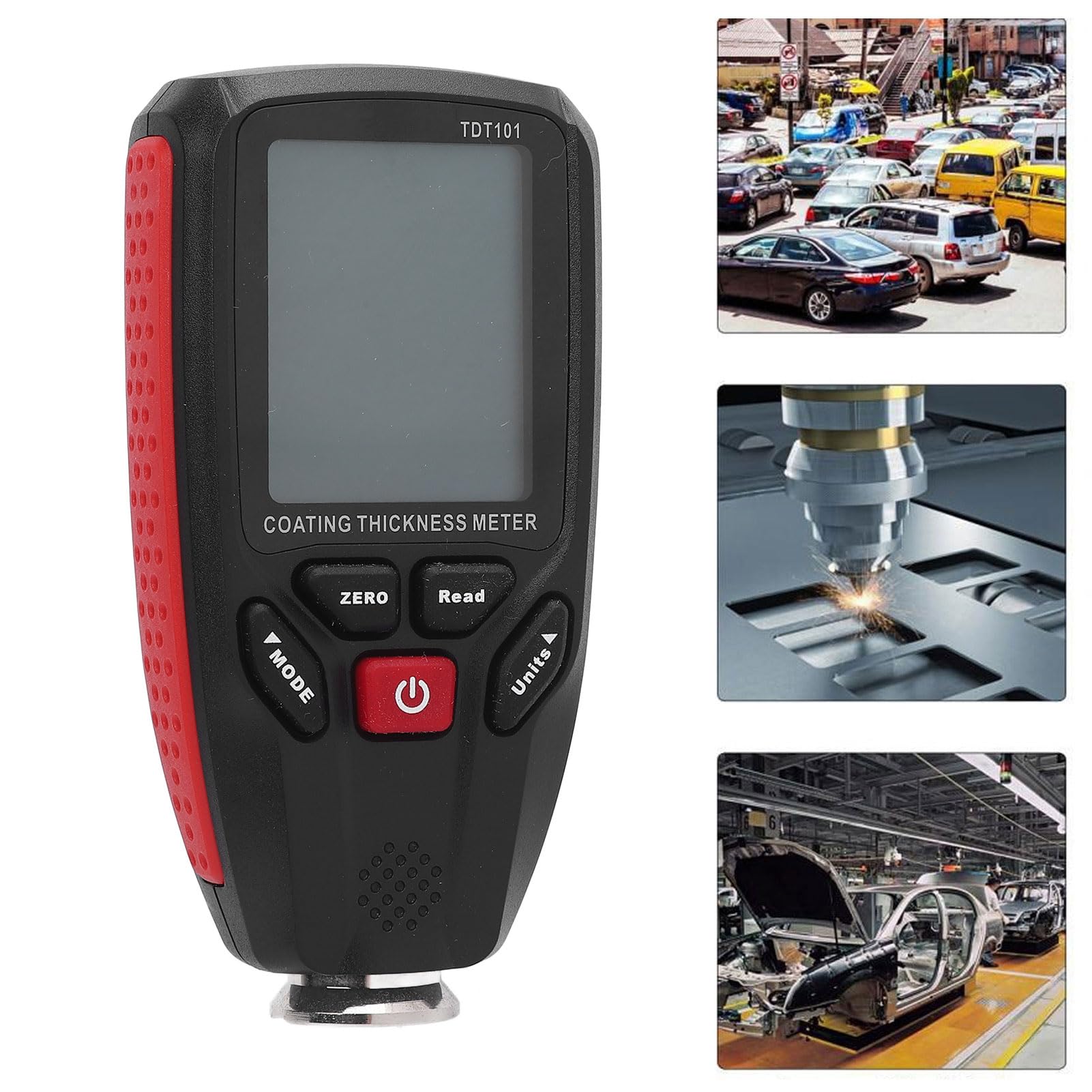 Misuratore di Spessore della Vernice, Misuratore di Spessore del Rivestimento con Display LCD per Vernice per Auto, Rivestimenti in Polvere, Alluminio Anodizzato, Mobili,
