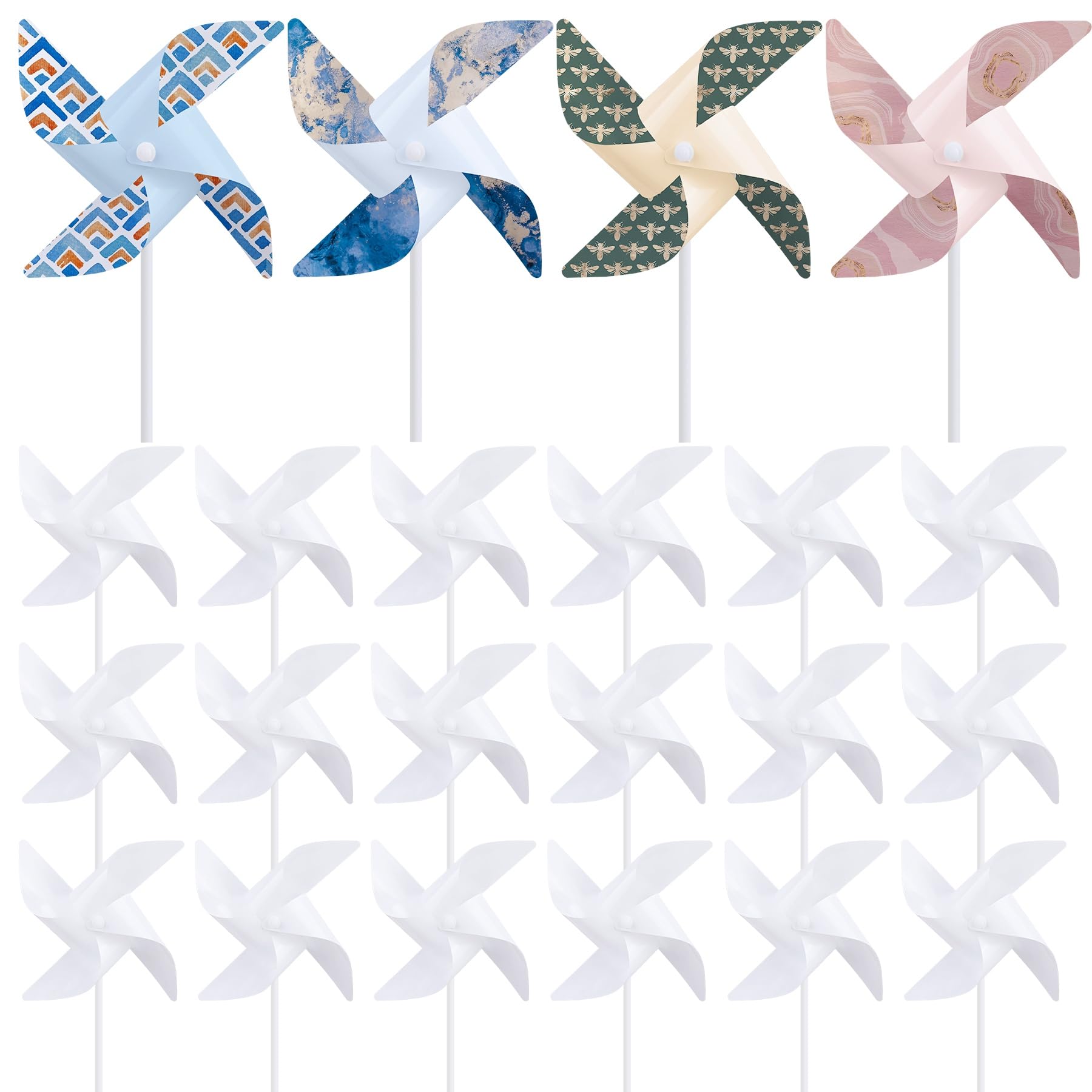 Moulin à vent pour sublimation vierge alu lot de 24 décorations