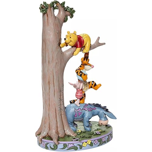 Enesco Disney Traditions by Jim Shore Winnie The Pooh and Friends in Tree Figurine, 8.75 Inch, Multicolor