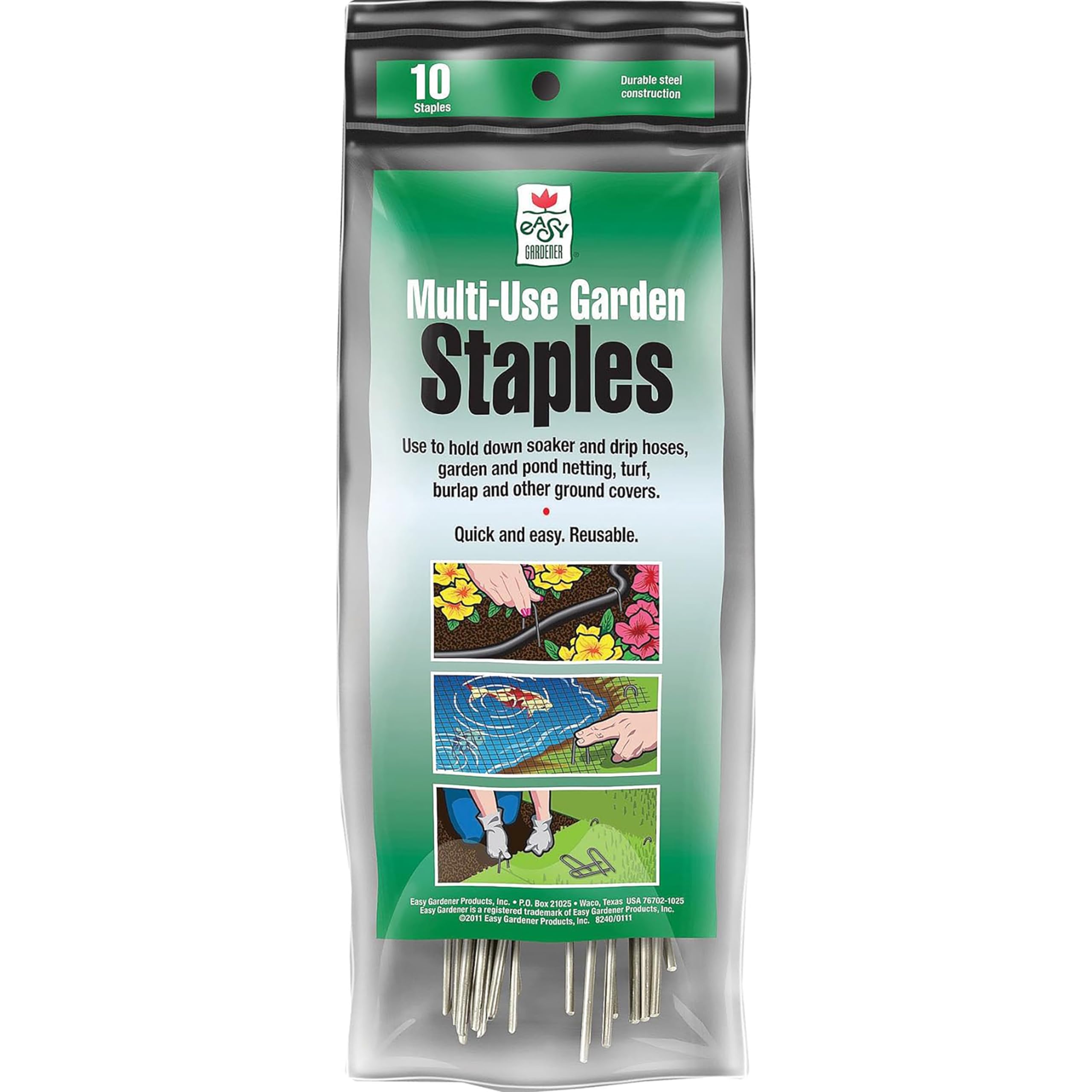 Lot De 10 Agrafes De Jardin Gardener's Mate 15030 – Fixez Vos Toiles Et Voiles D'ombrage Facilement